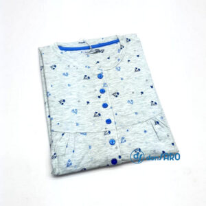 Camicia da notte donna manica lunga cotone, Karel 2017