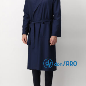 Vestaglia uomo cotone popelin operato blu, Perofil 91368