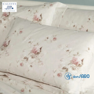 Completo lenzuola matrimoniale Raso Cotone Caleffi Emotion
