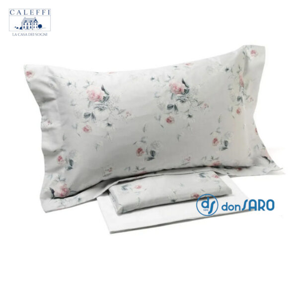 Completo lenzuola matrimoniale Raso Cotone Caleffi Emotion - immagine 3