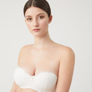 Reggiseno donna sposa pizzo senza bretelle Ysabel Mora 10404