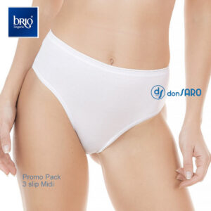 Slip donna midi comfort, Brio Lingerie lab101 (3 slip)
