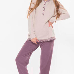 Pigiama donna invernale punto milano, Gary Q50105