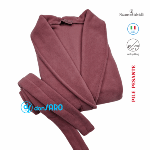 Vestaglia donna collo scialle pile Nazareno Gabrielli D2081