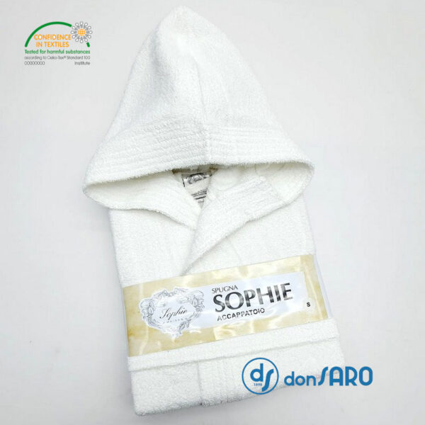 Accappatoio unisex spugna e cappuccio miglior prezzo, Sophie - immagine 4
