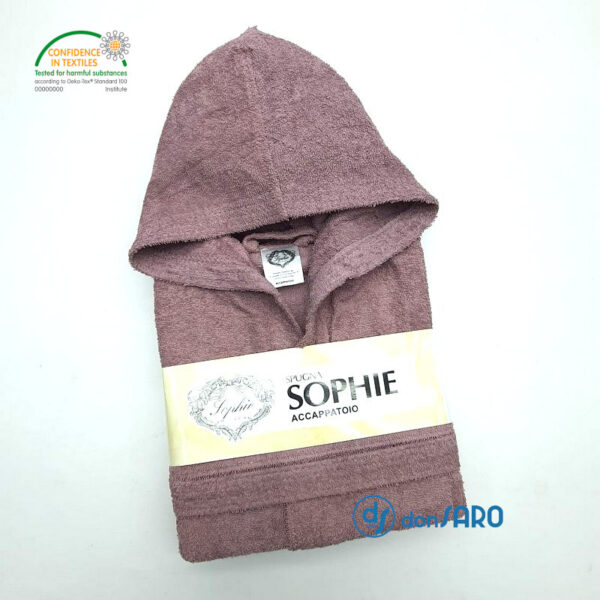 Accappatoio unisex spugna e cappuccio miglior prezzo, Sophie - immagine 9