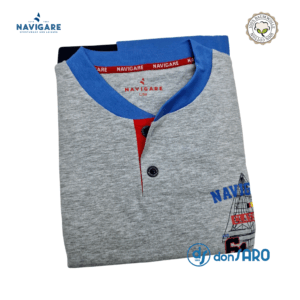Pigiama uomo estivo 3 pezzi cotone jersey NAVIGARE B2141452T
