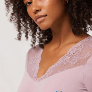 Maglia donna termica sottogiacca V e pizzo Ysabel Mora 70014