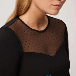 Maglia donna termica girocollo con pizzo, Ysabel Mora 70015