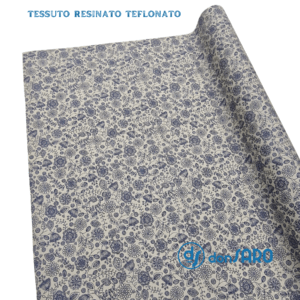 Tovaglia tavola a metraggio resinata idrorepellente Flower