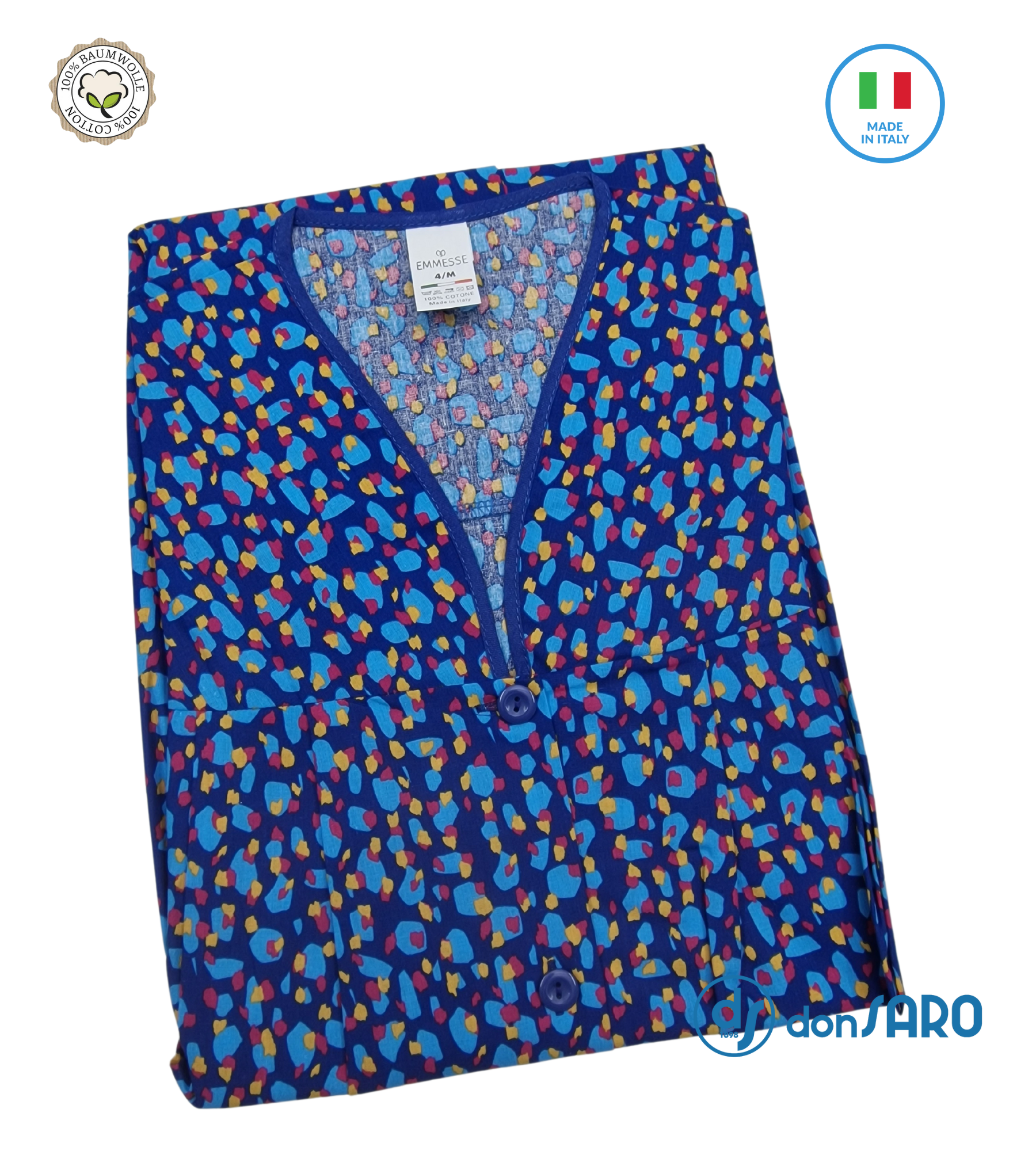 Grembiule delle pulizie comodo e pratico in cotone, 0422 – Donsaro