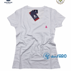 T-shirt donna manica corta cotone, Navyblue Yacth D112