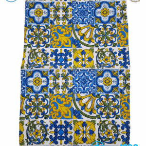 Strofinacci cotone disegno maiolica siciliana, Loneta