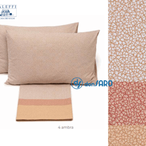Completo lenzuola cotone, Caleffi Avana