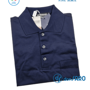 Polo uomo filo scozia con taschino fine serie taglia S, Conte