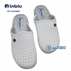 Pantofole uomo soft anatomiche plantare pelle, INBLU Sanman