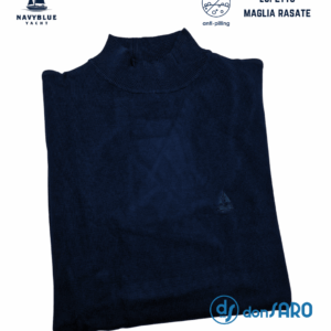 Lupetto uomo sotto giacca anti pilling, Navyblue 8220
