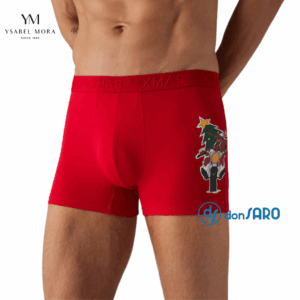 Boxer uomo natalizio rosso, Ysabel Mora 20388
