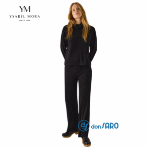 Completo donna maglia collo alto pantalone ampio Ysabel Mora