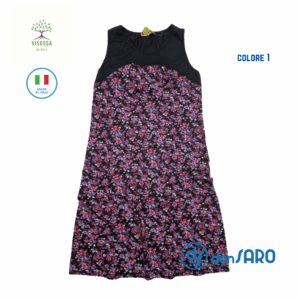 Abitino donna Viscosa fantasia floreale, made in Italia 0478