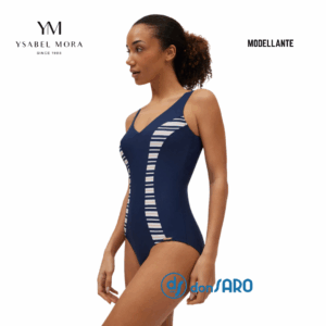 Costume bagno intero modellante blu scuro Ysabel Mora 82951