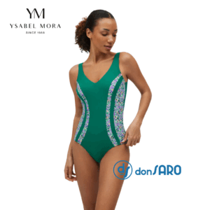Costume bagno intero modellante verde, Ysabel Mora 83006