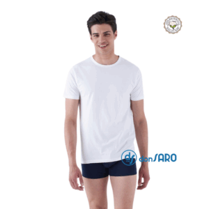 T-shirt uomo girocollo bianca e colorata, Karelpiù GIRO115