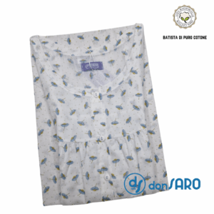 Camicia da notte donna in batista di cotone Linclalor 130845