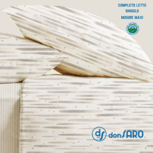 Lenzuola Singole Puro Cotone Maxi – Articolo Lyra