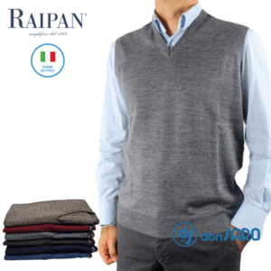 Gilet uomo smanicato lana rasata Made in Italy 553