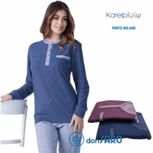Pigiama donna invernale punto Milano Karelpiù 9260