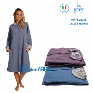 Vestaglia donna punto Milano abbottonata Gary 5164
