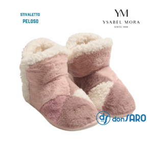 Stivaletto da casa donna peloso Ysabel Mora art. 14168 colorato