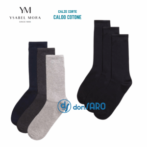 Tris calze donna caldo cotone morbido Ysabel Mora 12926