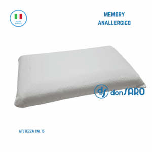 Guanciale memory cervicale 15 cm made in Italia Rio