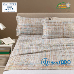 completo lenzuola flanella caleffi candy multicolor