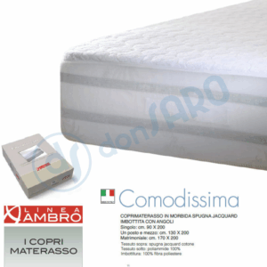 coprimaterasso comodissima ambro matrimoniale