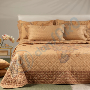 copriletto geo classic 24 caleffi matrimoniale letto completo vista frontale